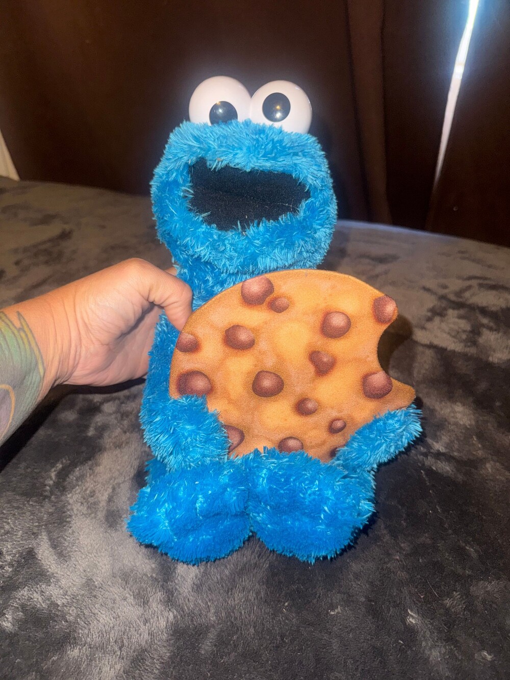 Cookie Monster Plush Toy Blue Soft Character Plush